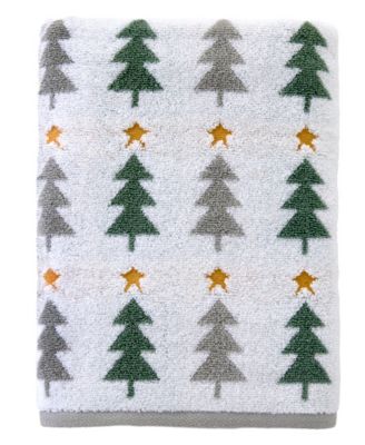 Multi Tree Jacquard Bath Towel, 27" x 50"