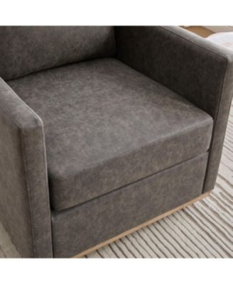 30.7" Swivel Accent Chair - PU