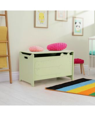 Kids Toy Box with Safety Hinge for Secure Storage and Easy Access to Toys