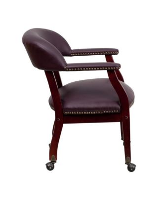 Conference Chair with Accent Nail Trim and Casters