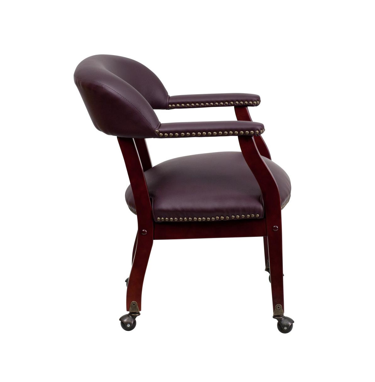 Emma+Oliver Conference Chair with Accent Nail Trim and Casters