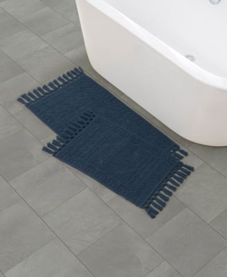 French Connection Nellore Fringe Cotton 2-Pc. Bath Rug Set