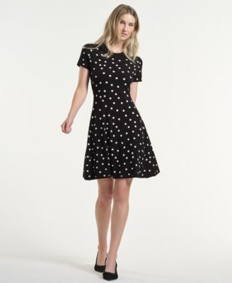 Women's Polka Dot Flare Dress