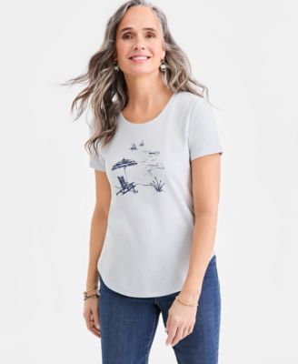 Women's Graphic Short-Sleeve Crewneck T-Shirt