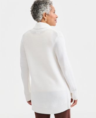 Women's Open Front Stitch Cardigan Sweater