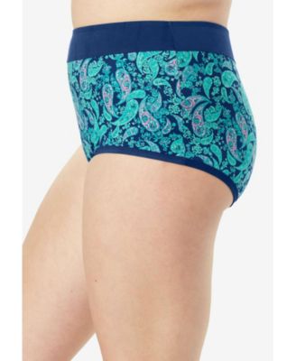 Women's Full Coverage Stretch Cotton Color Block Brief 3-Pack