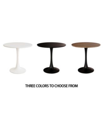 31.5" Black Round Tulip Dining Table