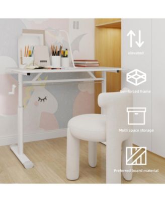 + Adjustable Height + Wood/Metal (if applicable) + Compact Design + Study Desk