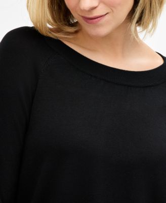 Women's Two-fer Split-Back Sweater