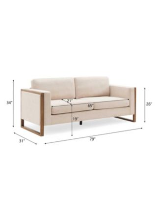 Streamdale + 79" + Solid Wood + Modern Design + Sofa