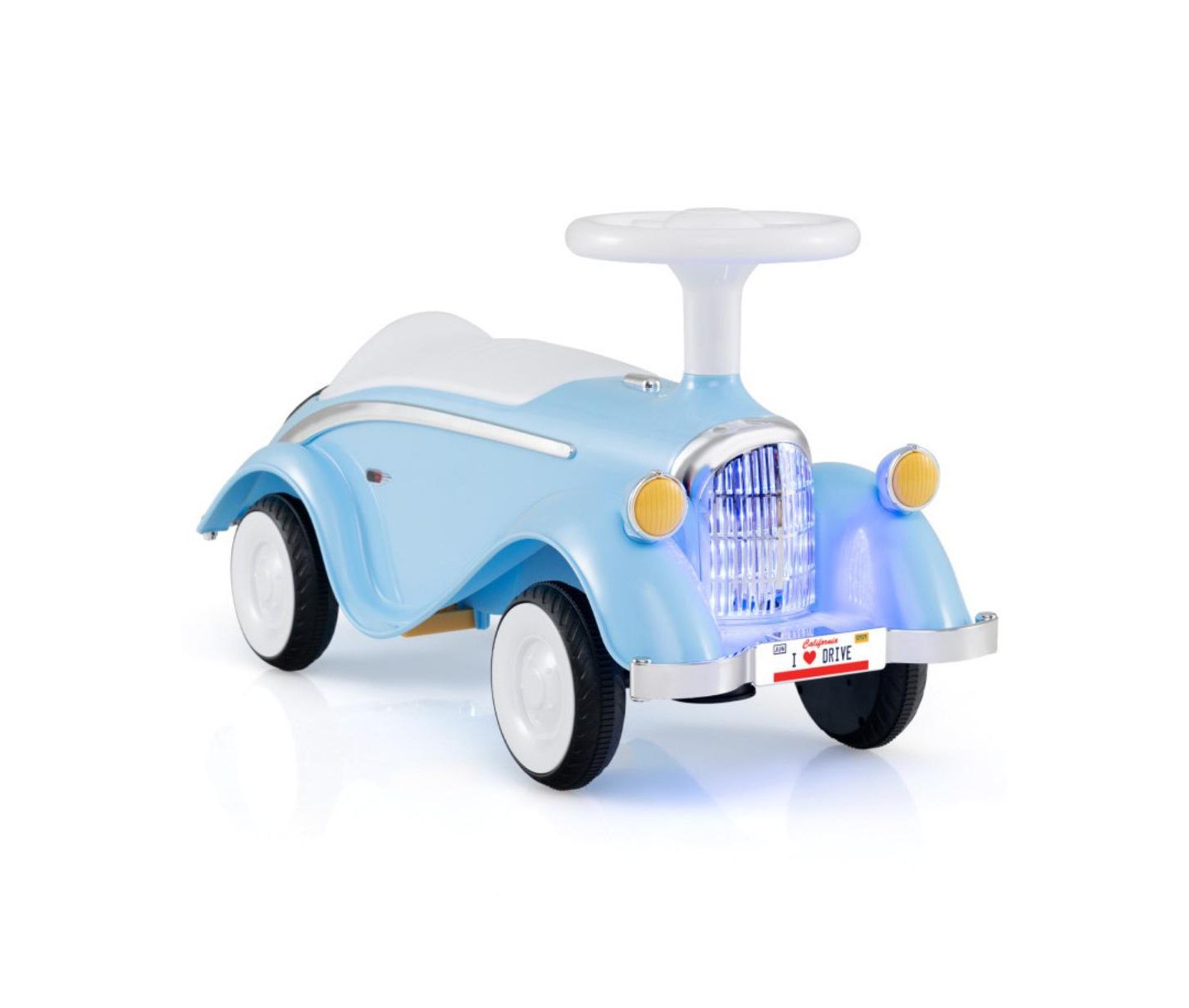 Детская игрушка HONGGE Toddler Ride On Sliding Car with Horn and LED Headlight, цвет: Синий — фото 1