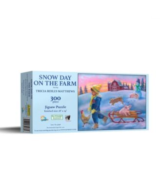 Snow Day on the Farm 300 piece Jigsaw Puzzle for Adults
