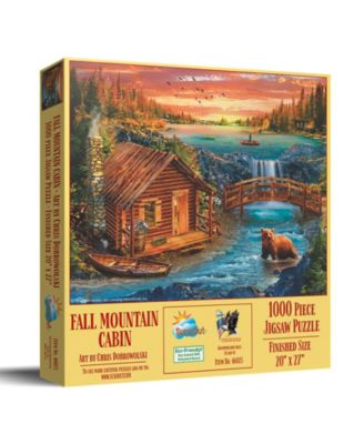 Fall Mountain Cabin 1000 piece Jigsaw Puzzle for Adults