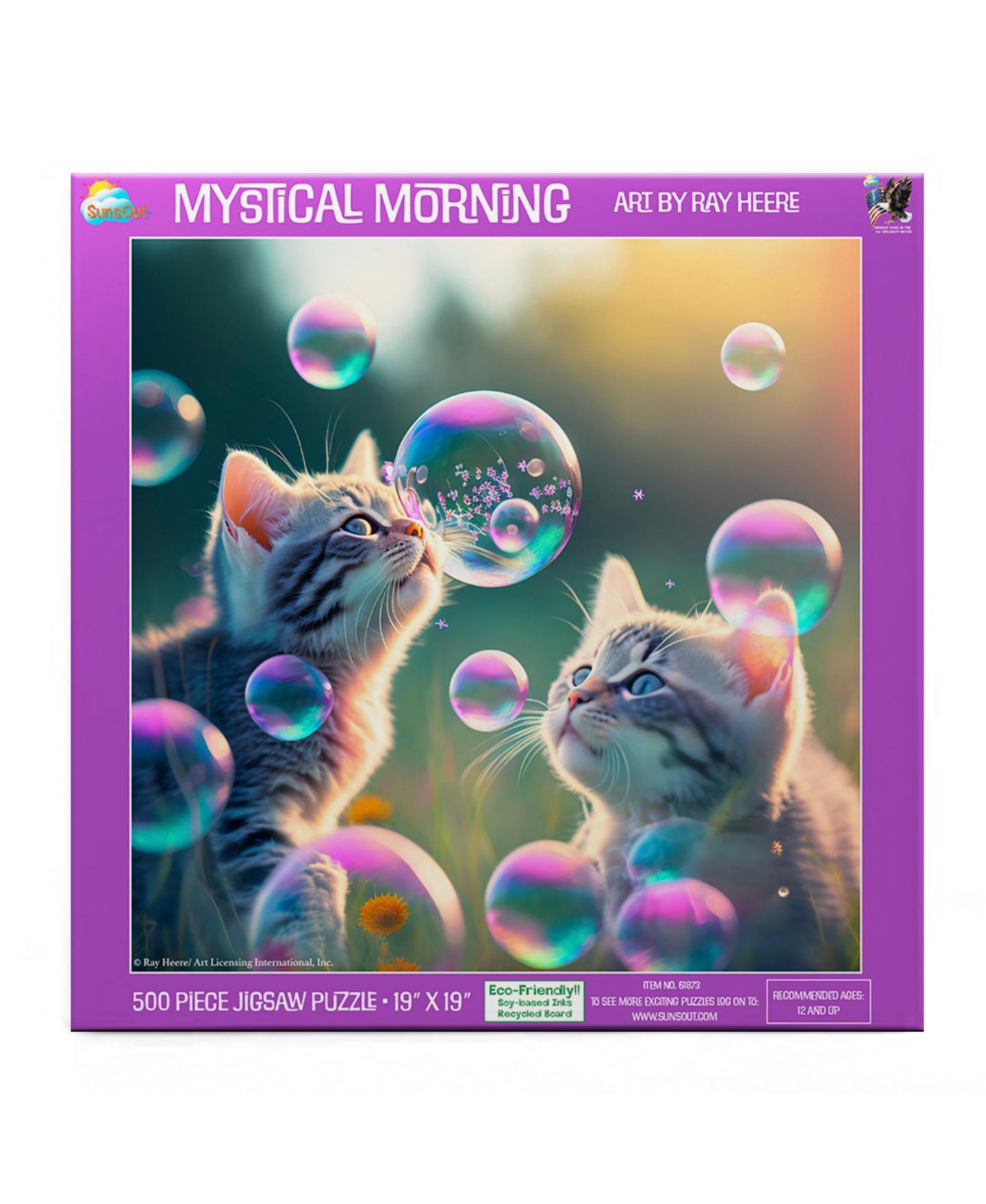 Детский пазл SunsOut Mystical Morning 500-Piece Animal Jigsaw Puzzle, от 15 лет — фото 2