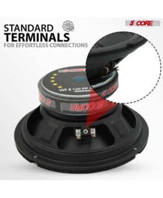 8 Inch Woofer 200W Car Subwoofer 4Ohm Replacement Deep Sub w Poly Cone - WF 8 120 PP 4OHM