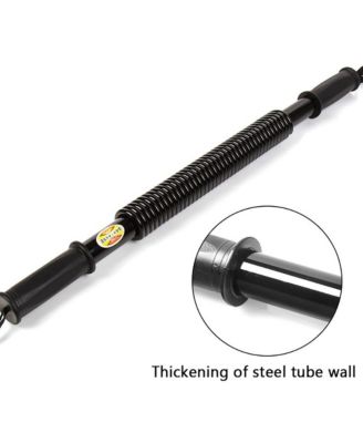 88lb Spring Barbell, Portable Home Gym for a Safe & Effective Chest, Arms and Shoulders Workout