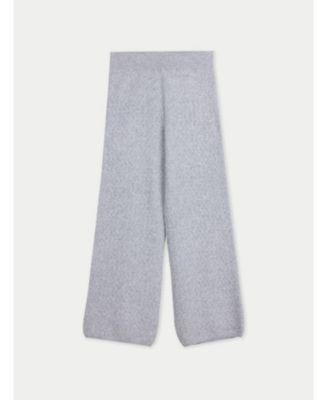 Women's Wide-Leg Ajour Knit Cashmere Pants