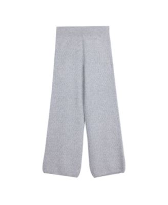 Women's Wide-Leg Ajour Knit Cashmere Pants