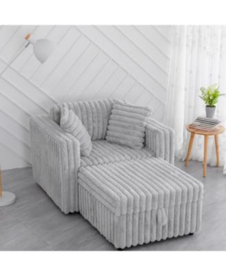 44.9" Modular Sofa Comfortable & Stylish (Matches 30.7" Ottoman