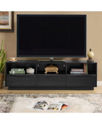 63" Mid-Century TV Stand - Black