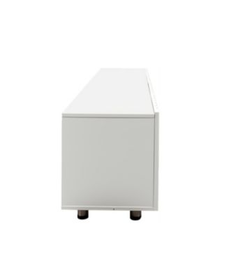 TV Stand with Storage & Drawers - White