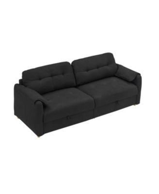 Teddy Cotton Linen Sofa - Black