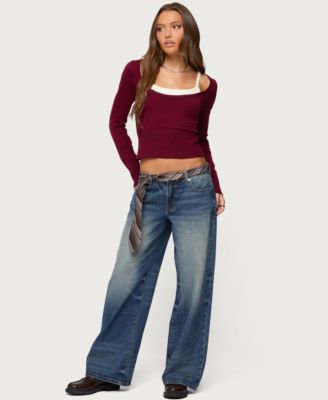 Women's Cecile Layered Long Sleeve Top