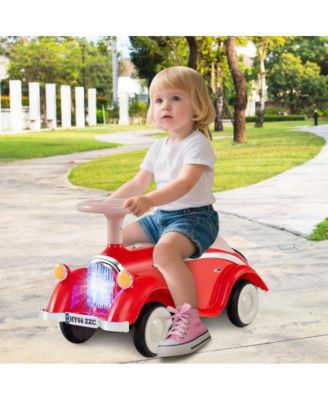 Toddler Ride On Sliding Car with Horn and LED Headlight