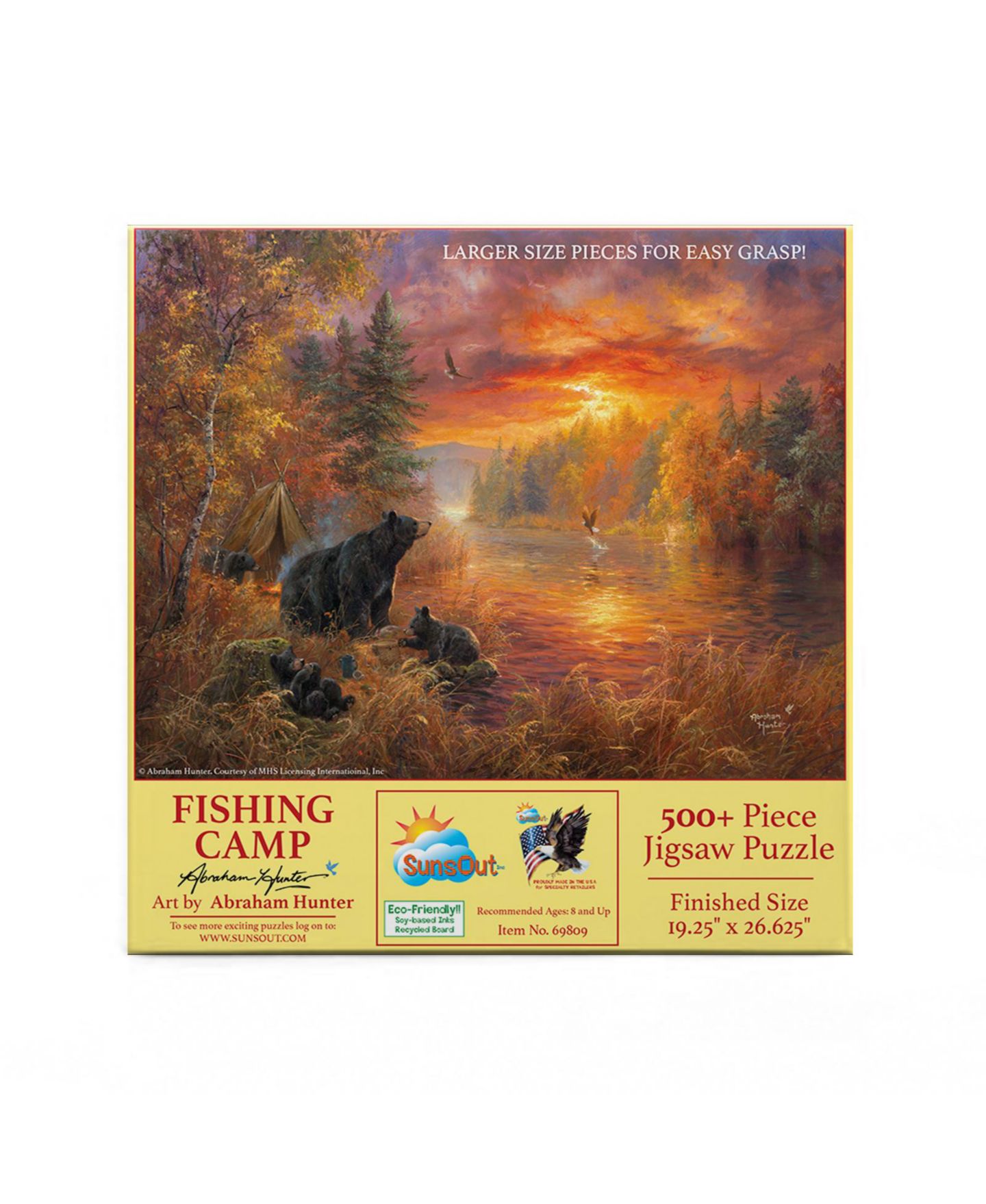 Детский пазл SunsOut Fishing Camp 500-Piece Large Jigsaw Puzzle, от 15 лет — фото 3