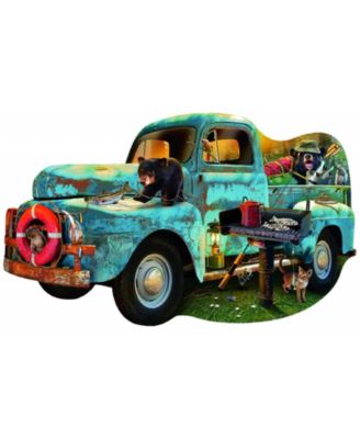 The Blue Truck 1000 piece Jigsaw Puzzle for Adults Special Shape