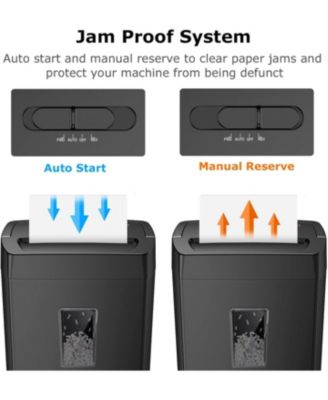 12-Sheet Crosscut Shredder, P-4, 5.5Gal Bin, Shreds Paper/Cards/Mail/Staples, Heavy-Duty, Home Office