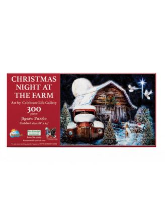 Christmas Night at the Farm 300 piece Jigsaw Puzzle for Adults Christmas