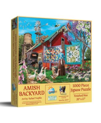 Amish Backyard 1000-piece Jigsaw Puzzle for Adults