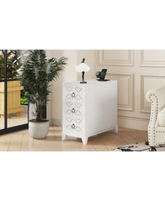  End Table with 3 Drawers & Shelves