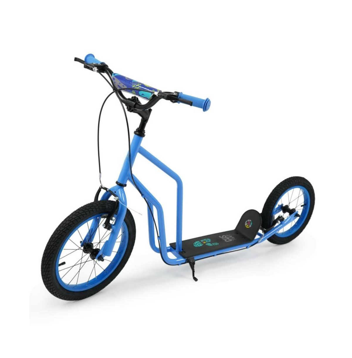 Hongge Youth Scooter with Adjustable Handlebar and Inflatable Wheels