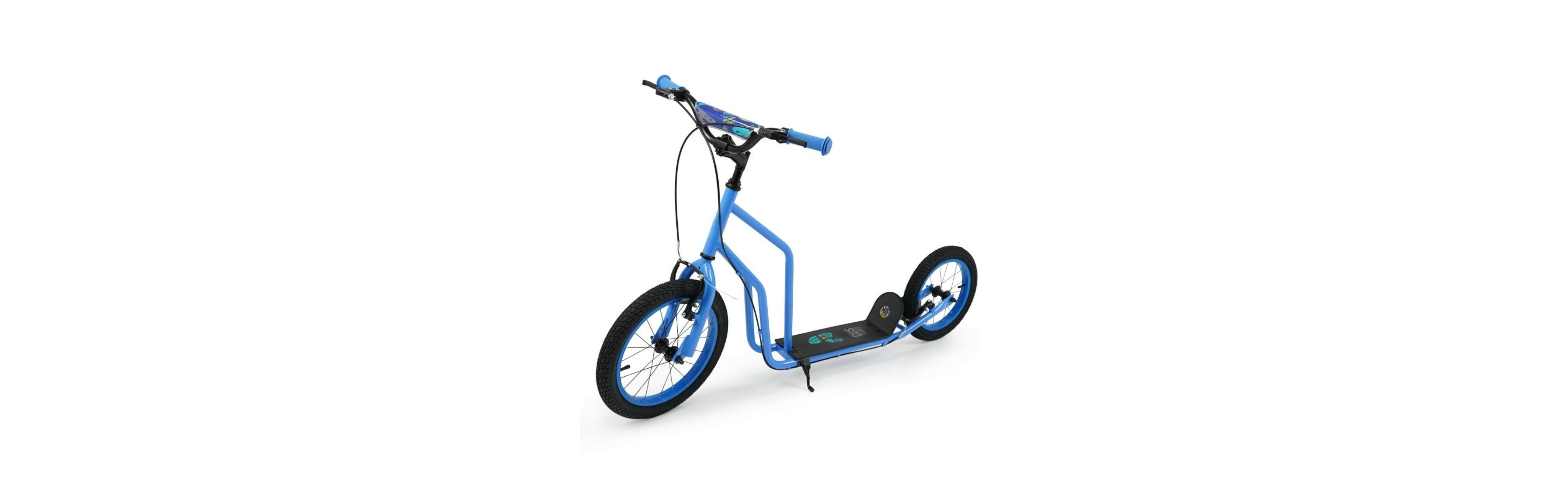 Hongge Youth Scooter with Adjustable Handlebar and Inflatable Wheels