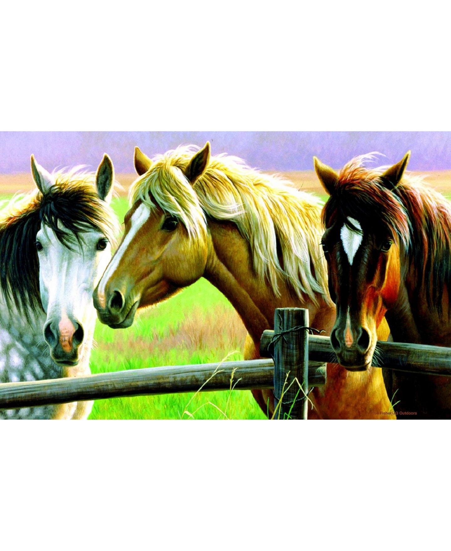 Детский пазл SunsOut Horse Fence 1000-Piece Jigsaw Puzzle, Ages 15+ — фото 3