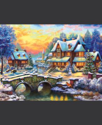 Stone Bridge to Winter Estate 1000 piece Jigsaw Puzzle for Adults Christmas