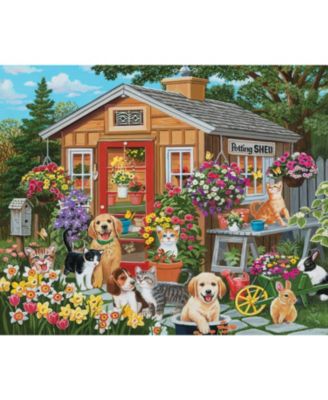 Visiting the Potting Shed 1000 piece Jigsaw Puzzle for Adults