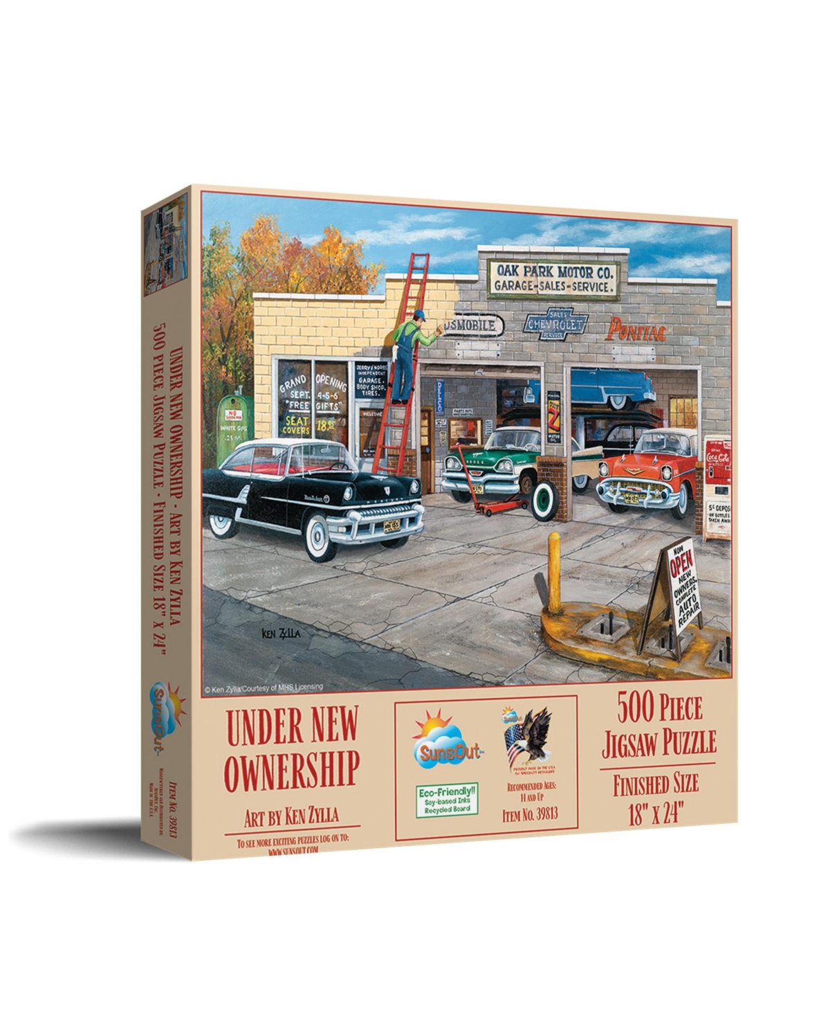 SunsOut Under New Ownership 500 piece Jigsaw Puzzle for Adults