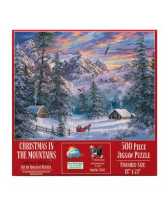 Christmas in the Mountains 500 piece Jigsaw Puzzle for Adults  Christmas