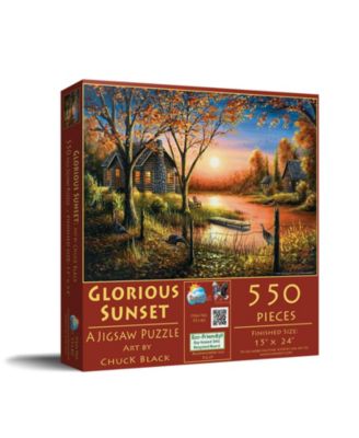 Glorious Sunset 550 piece Jigsaw Puzzle for Adults Thanksgiving