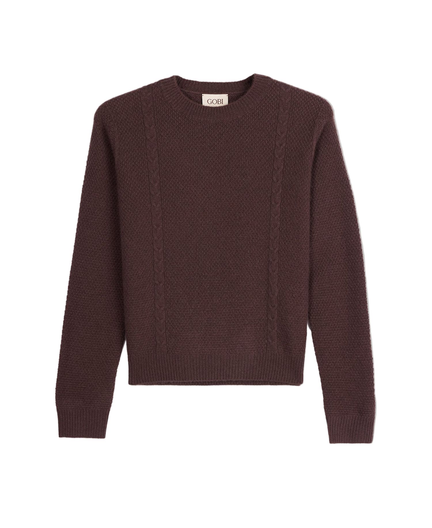 Women's Cropped Crewneck Cashmere Sweater