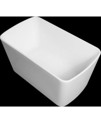 Acrylic Freestanding Soaking Tub with Chrome Overflow