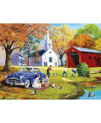 Family Time by the River 300 piece Jigsaw Puzzle for Adults