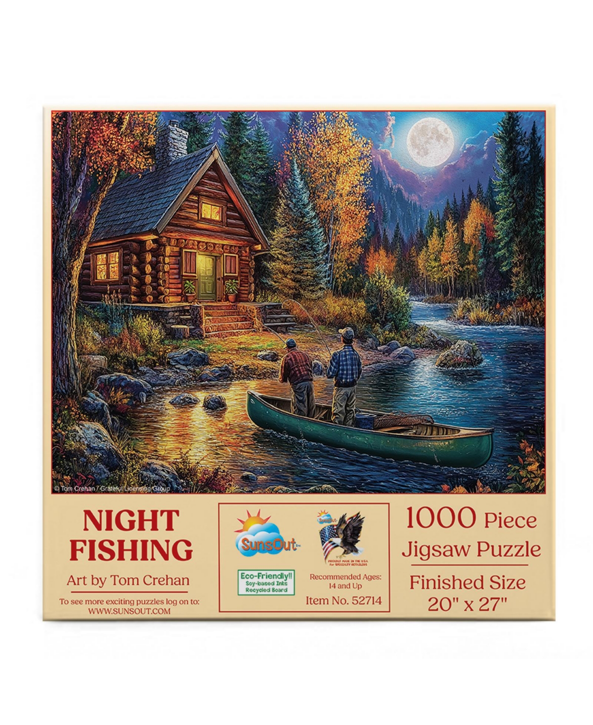 SunsOut Night Fishing 1000 piece Jigsaw Puzzle for Adults