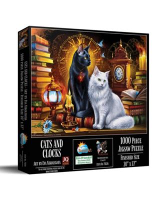 Cats and Clocks 1000 piece Jigsaw Puzzle for Adults
