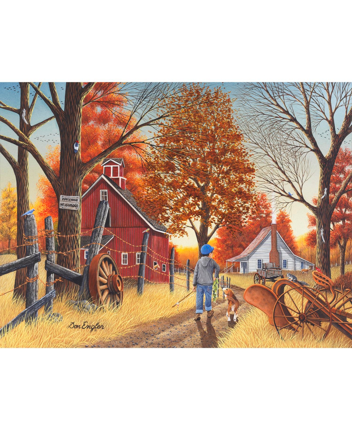 SunsOut Welcome New Neighbors 500 piece Jigsaw Puzzle for Adults