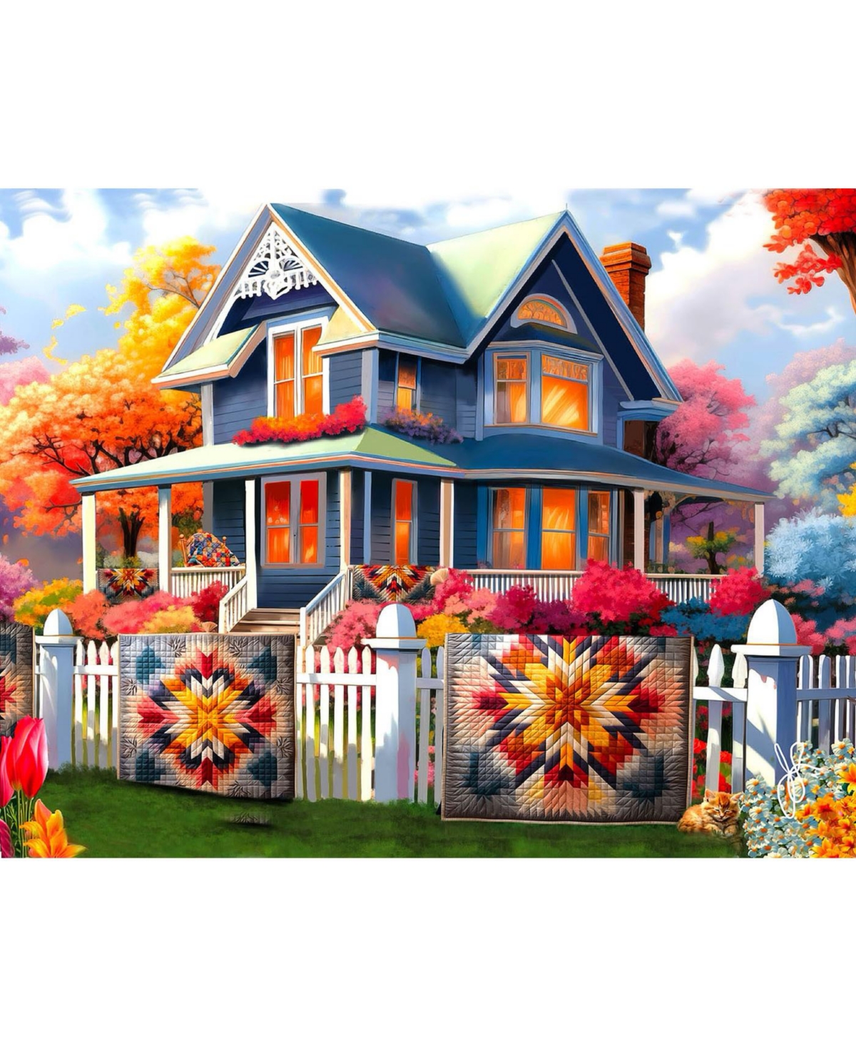 SunsOut Dandelion Quilts 1000 piece Jigsaw Puzzle for Adults