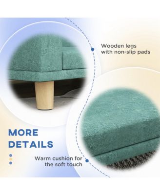 Green Washable Cushion Large Cat Sofa Bed